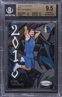 2018-19 Panini Certified "2018" #26 Luka Doncic Rookie Card - BGS GEM MINT 9.5